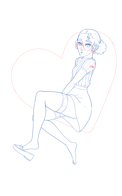 romantic girl - ibisPaint