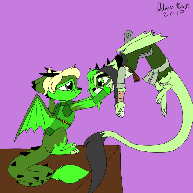 Ninjago --Lloyd and Morro dragons
