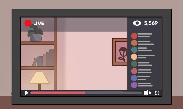 live streaming ʘ⁠‿⁠ʘ