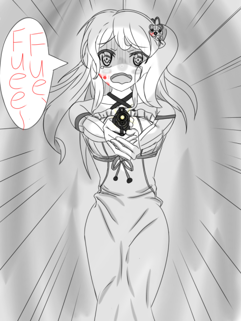 もしも花音ちゃんがホラゲーの主人公だったら(半模写)