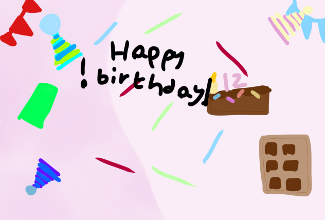 Black pearl birthday card