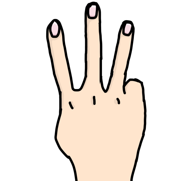 3 fingers