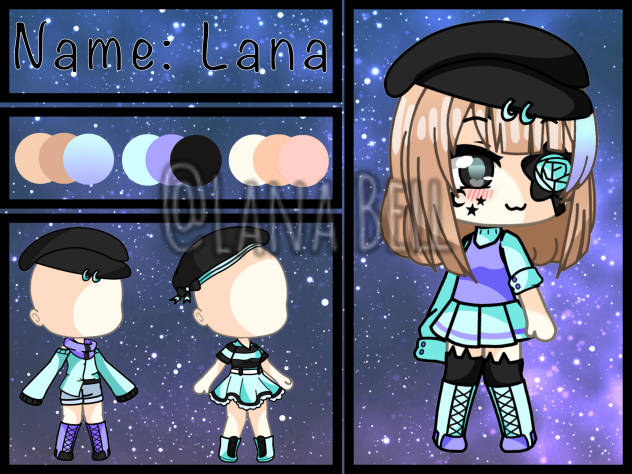 my OC ref (Gacha Life)