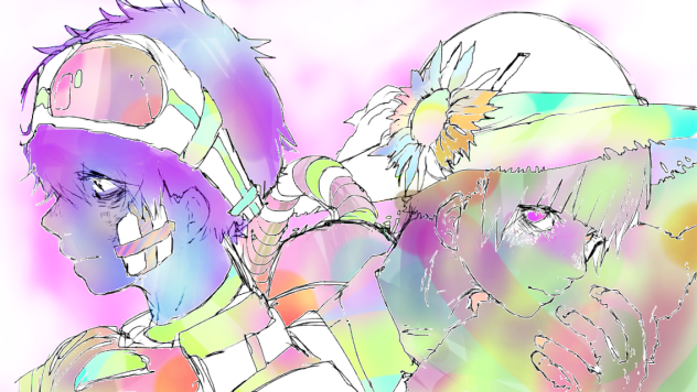 拝借、色で遊ぶ