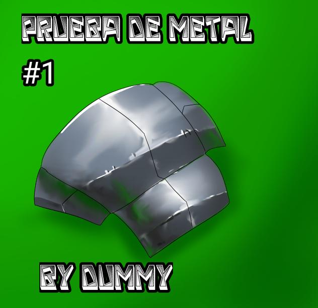 First test painting metal (by dummy)
