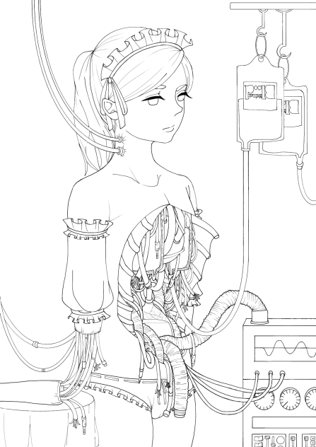 メンテナンス中@線画