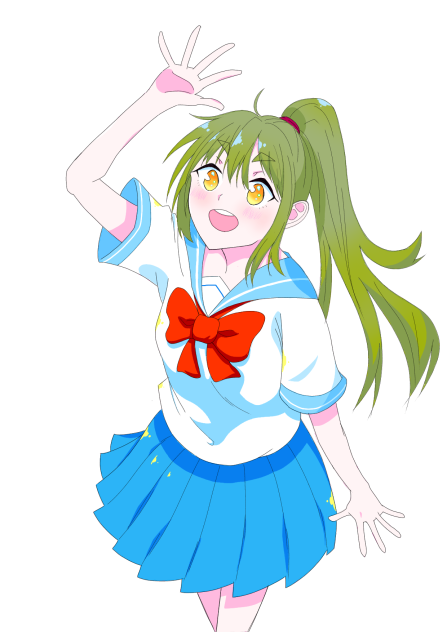 女の子(緑髪)