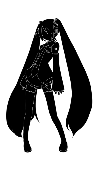 初音ミク シルエット