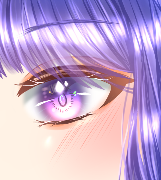 Purple shining eye