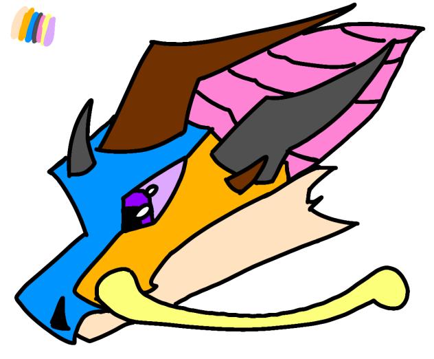 Good side of dragon puppet