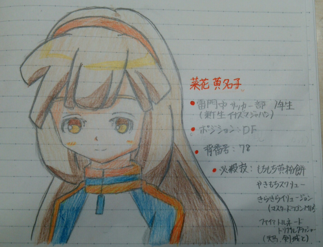黄名子ちゃんが描きたかった！ww(速度制限で見にくかったらすみません！)