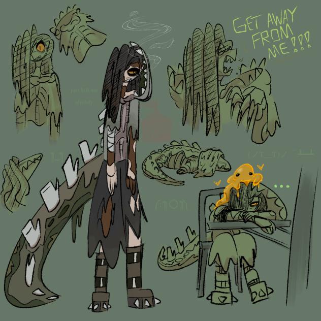 SCP-682 but Anthro 🐊