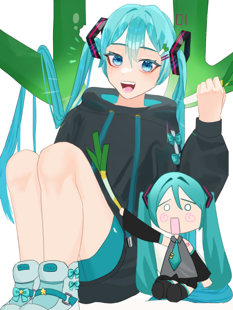 パーカー×ネギミク