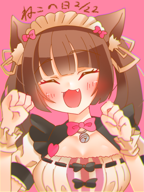 猫の日遅刻らくがき