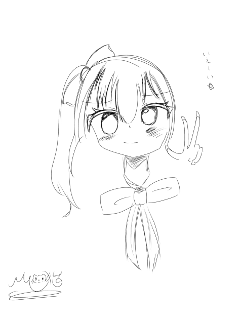 落書きピース！