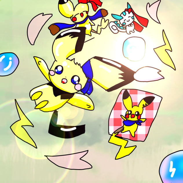 サクラちゃとスカイちゃとﾋﾟｶｿﾞｸ