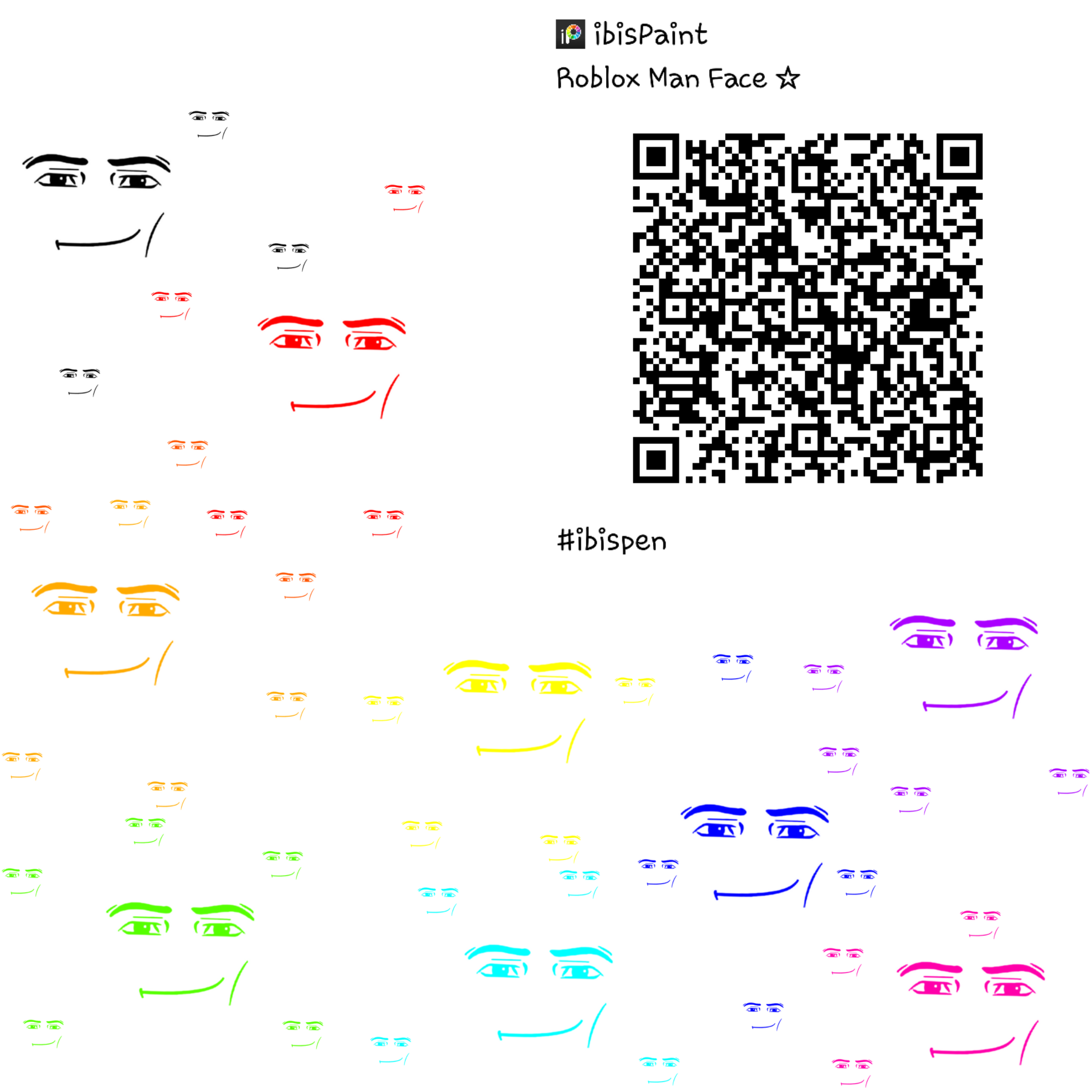 Roblox Man Face ☆ - ibisPaint