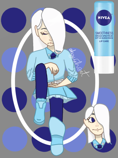 Nivea chapstick girl Speedpaint