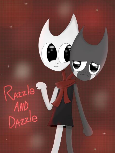 ✨🎭 Dazzle and Razzle from dandy world 🖤✨