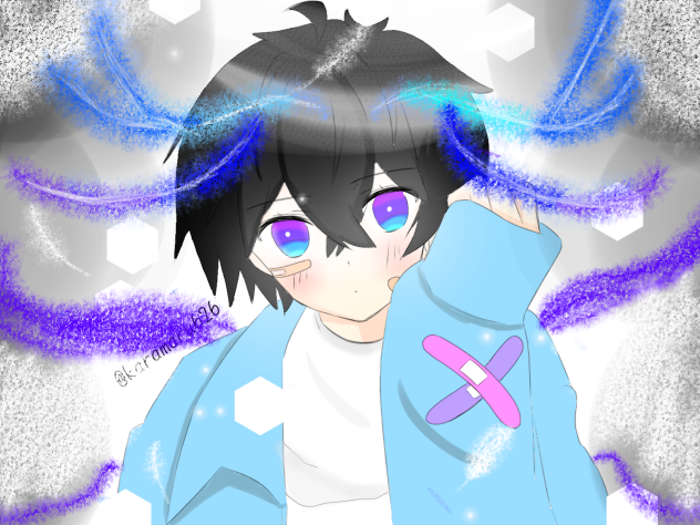 からまるさんの線画塗らせていただきました！。