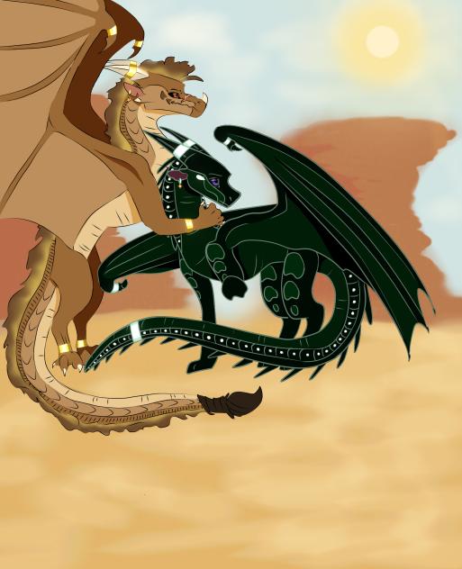 Desert (Dragons Qibli&Moon)