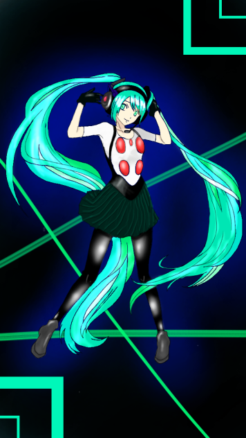 塗らせていただきました 初音ミク