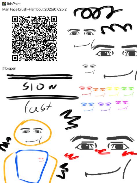 Man face brush - ibisPaint