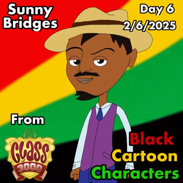 Black Cartoon Characters Day 6 Sunny B.