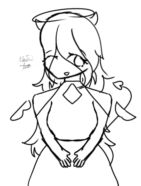 An Angel but not quite Sketch
