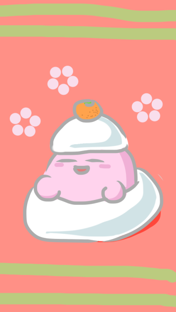 カービィのかがみもち