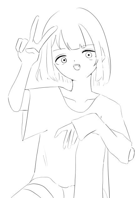 サブカル線画