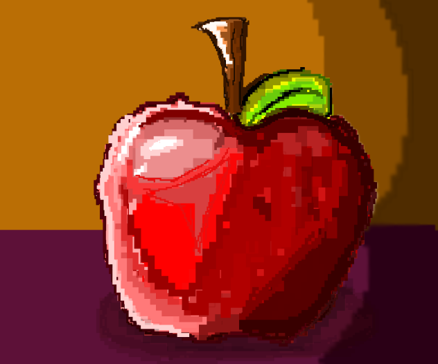pixel apple