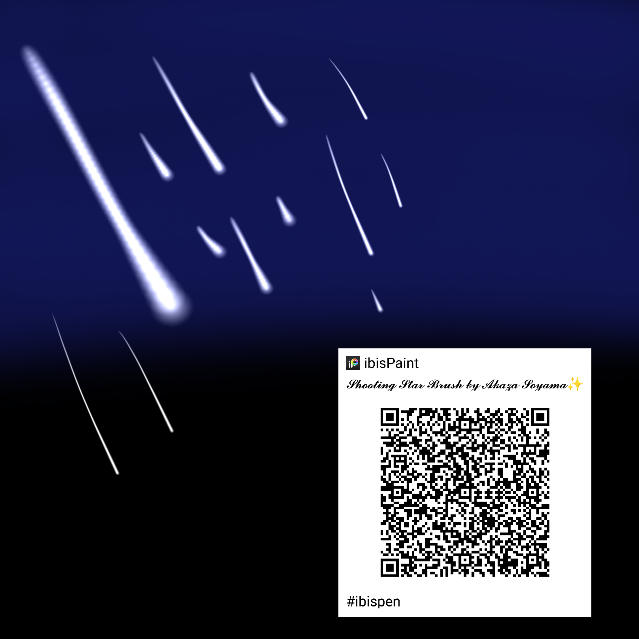 My first Shooting Star brush ibisPaint