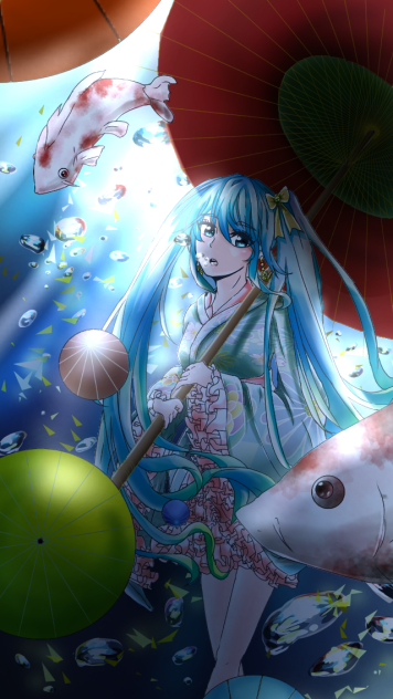 水の中でも