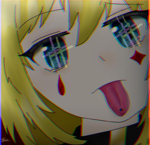 『　べっ .　』