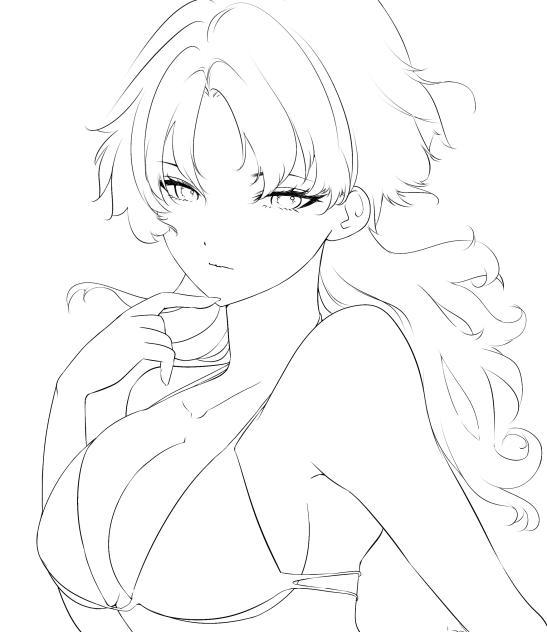 【線画】胸を塗ってみよう
