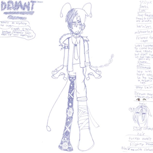 wip of my oc devant^^