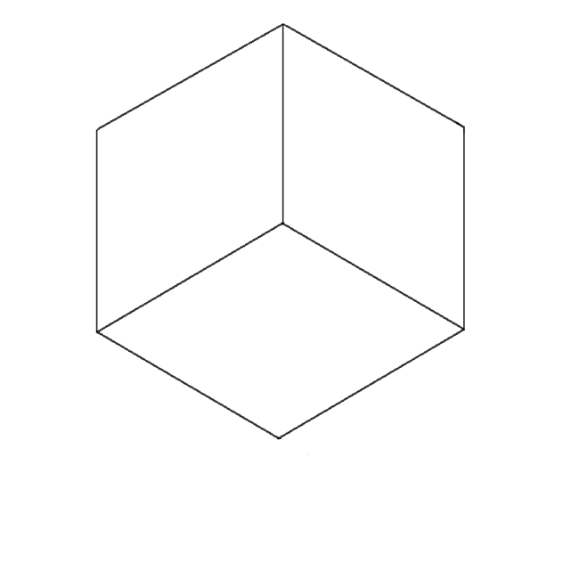isometric room outline