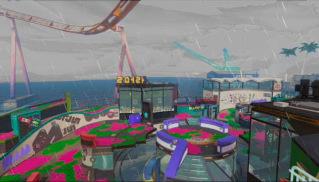 スメーシーワールドの雨の日