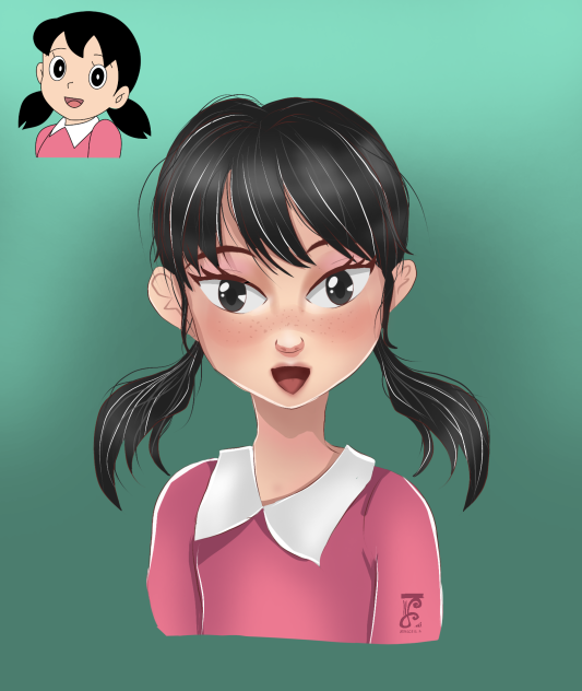 Shizuka Fanart Ibispaint