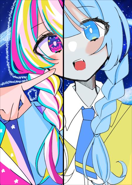 塗り絵 合作