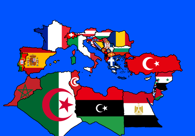 Mediterranean sea map