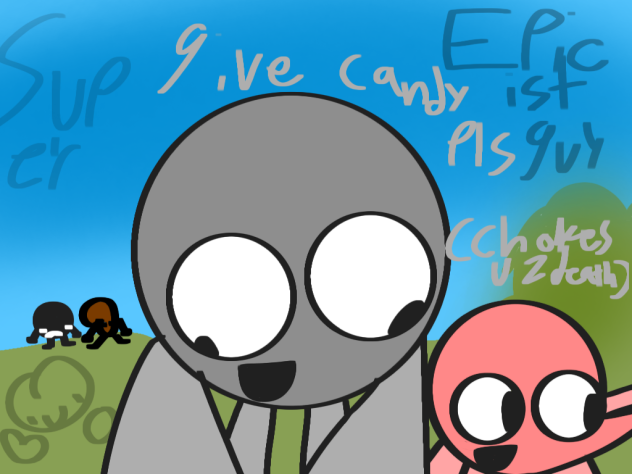 give period his candy