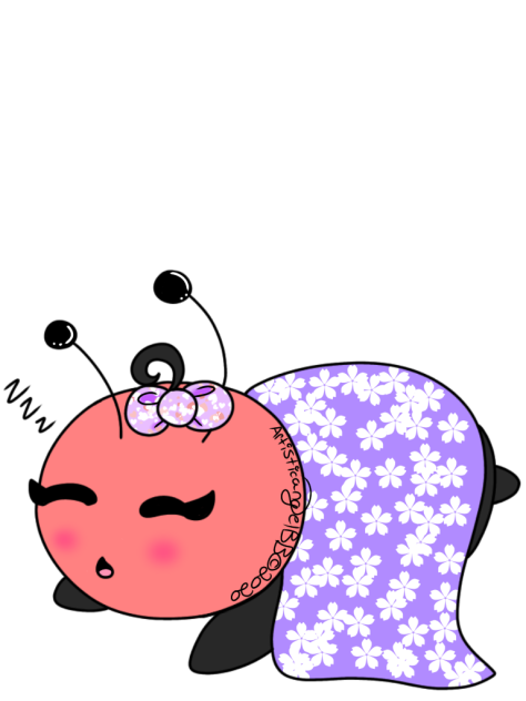Pink Sleeping Bumble Bee - Speedpaint