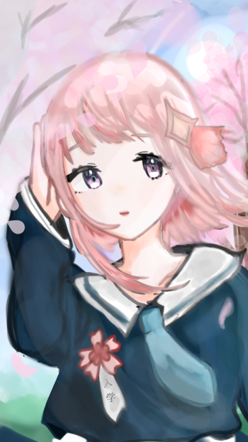 桜の金魚