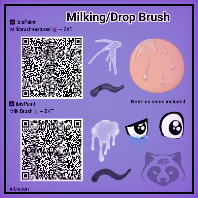 Milking and drop brush