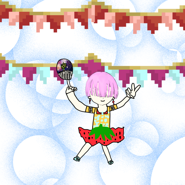 祭り少女描いてみた！