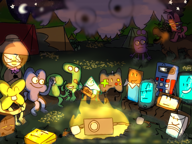 Camping with the hosts