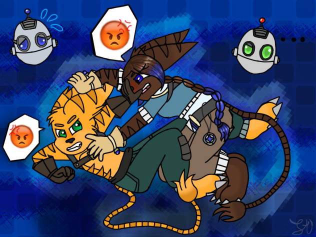 Ratchet and alexis fighting