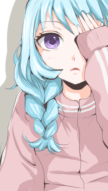 三つ編み少女